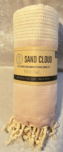 Sand Cloud Beach Towel 100% Turkish Cotton. 36x68. Handcrafted (NEW WITH TAGS)