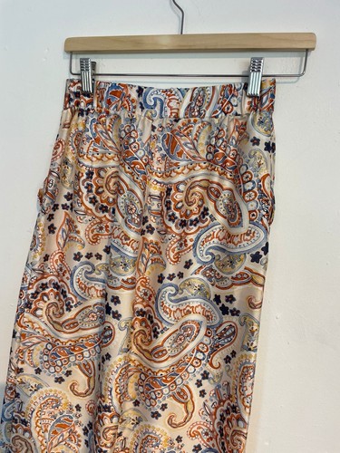 Mango MNG Paisley Print Trousers Size XS New with tags Holiday Summer - Picture 5 of 11