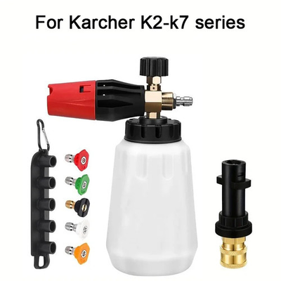 #ad 1L Snow Foam Cannon 5 Nozzles 1 4 Quick Connect Karcher K2 K7 $31.65