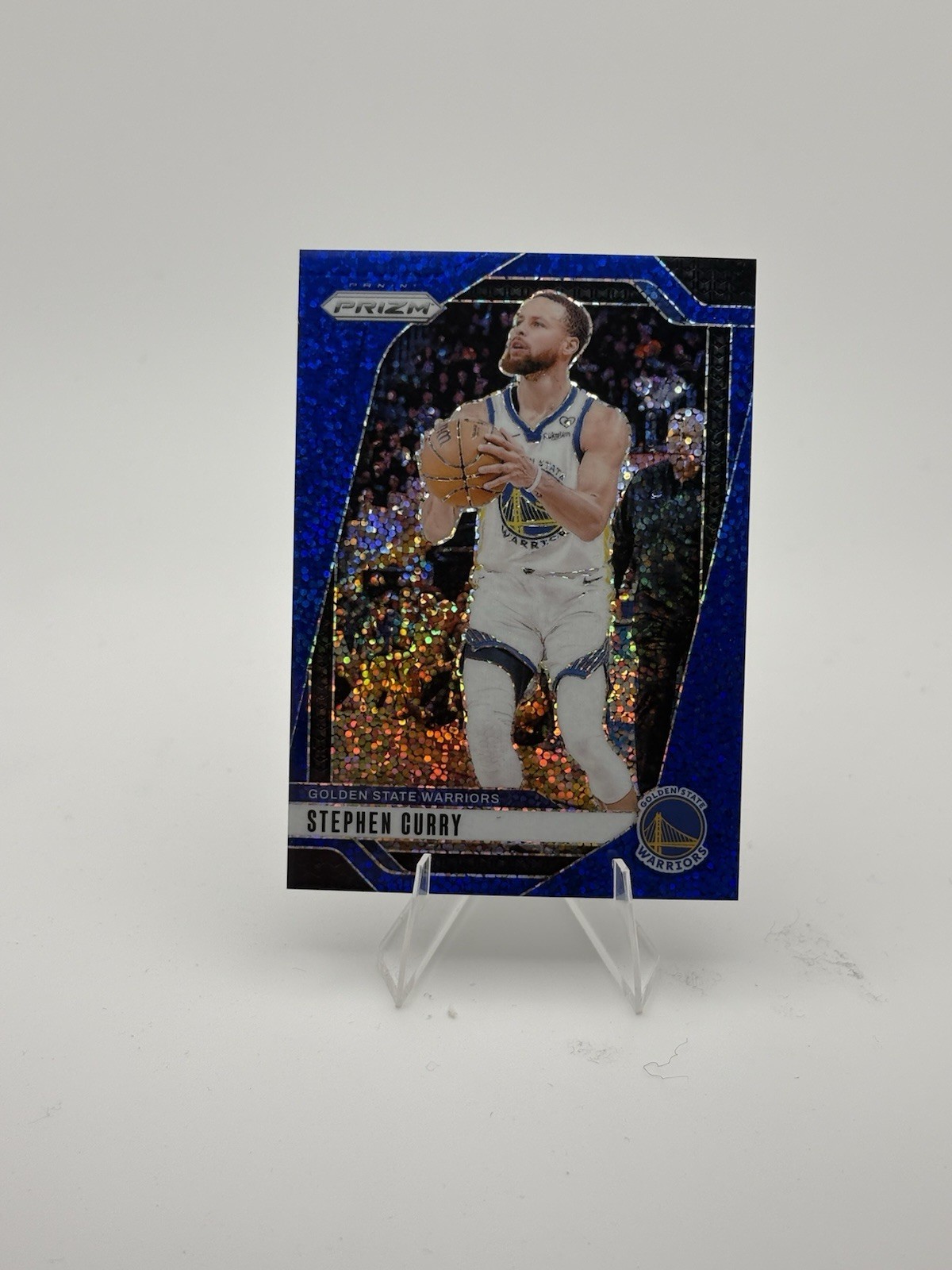 Stephen Curry 2024-25 Panini Prizm Blue Sparkle Prizm /144 Warriors #134