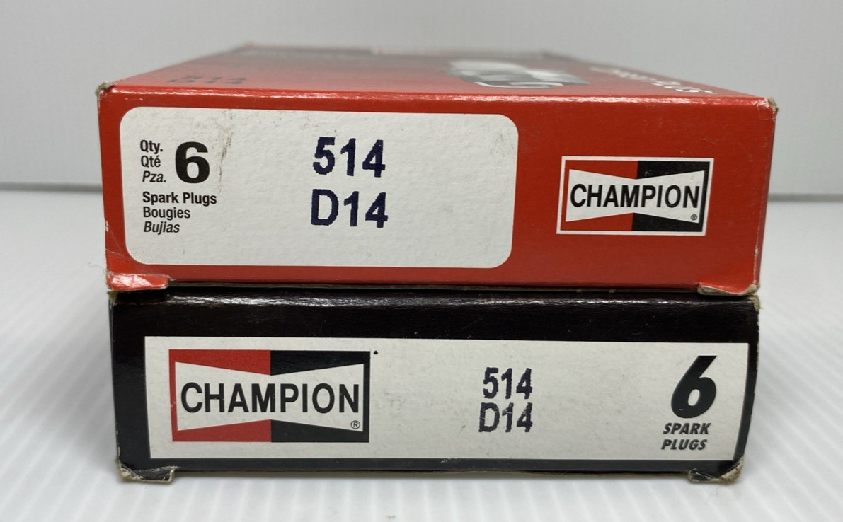 Lot of 12 Champion Copper Plus Spark Plugs 514 D14