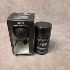 Toppik Hair Building Fibers Dark Brown 12g with Spray Applicator Set Bundle