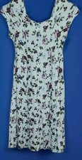 GIRLS SZ 8 SPRING SUMMER CREAM PURPLE BLUE FLORAL CASUAL DRESS byDisorderly Kids