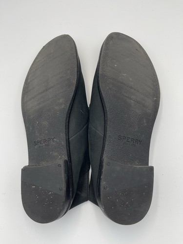 Sperry Seaport Loafer Schuhe schwarz Leder STS82455 Slipper Damengröße 8,5 - Bild 8 von 9