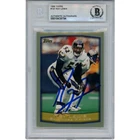 Ray Lewis Autographed/Signed 1999 Topps #137 Trading Card Slab Beckett 53470