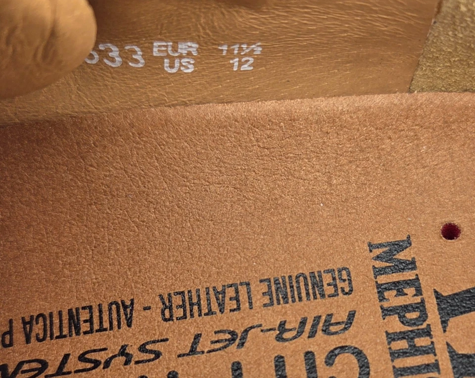 Новые мужские Mephisto Cristiano темно серый бархат замши город туристические кроссовки размер 12 - Изображение 4 из 4