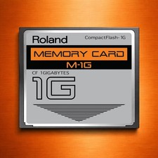 Roland 1GB CF CompactFlash Memory Card for SP-404, MC-808 Fantom-X Verified M-1G