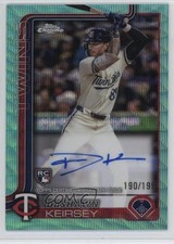 2025 Topps Chrome Rookie Aqua Wave Refractor /199 DaShawn Keirsey Jr Auto 1cx3