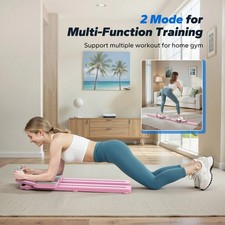 MERACH Foldable Pilates Board Reformer Ab Trainer Core Workout Home Gym Pink