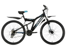 Boss Stealth Mens Full Suspension 21 Speed Mountain Bike - Black - Medium A
