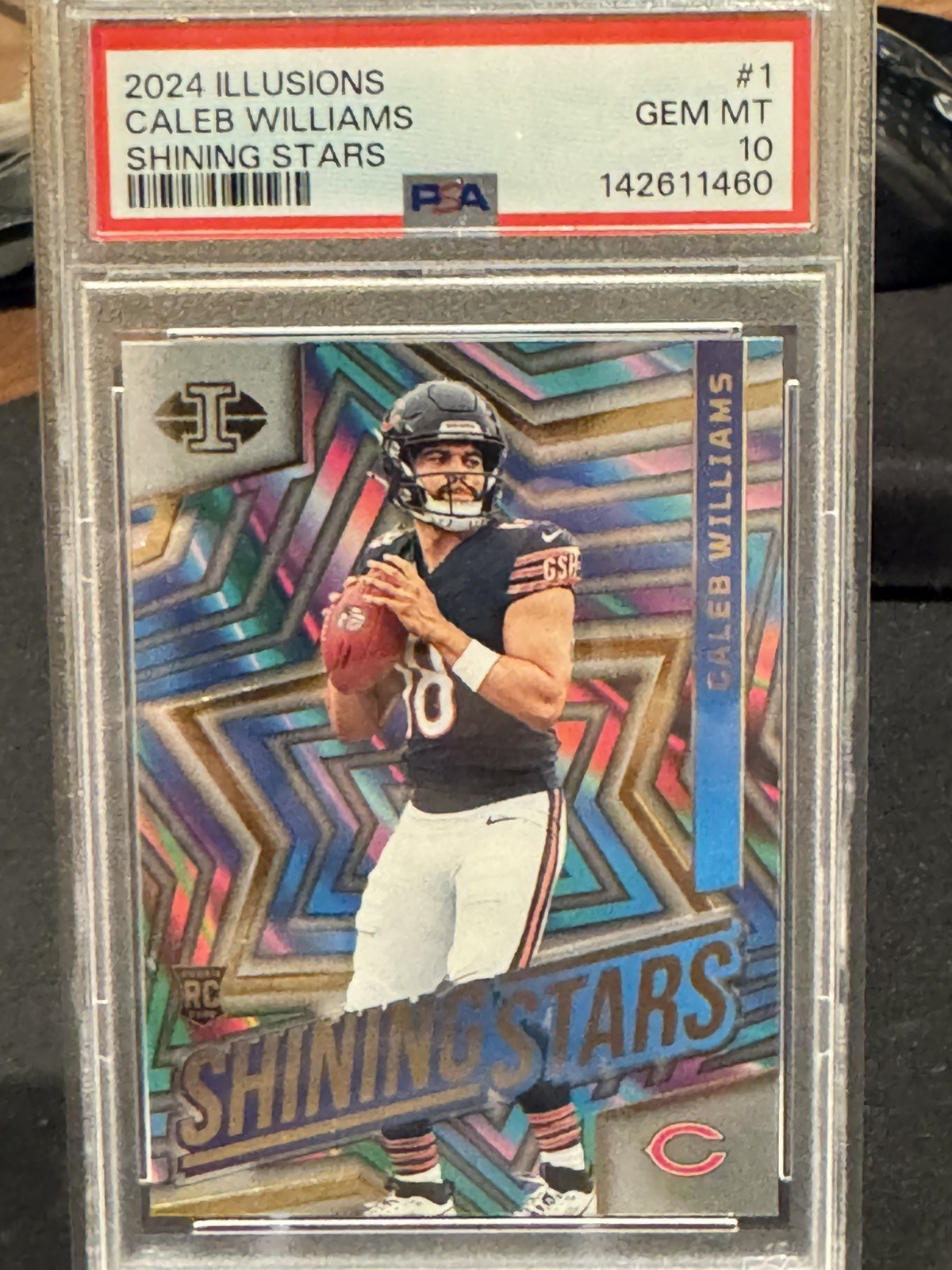 Caleb Williams Panini Illusions Shining Stars #1 Base