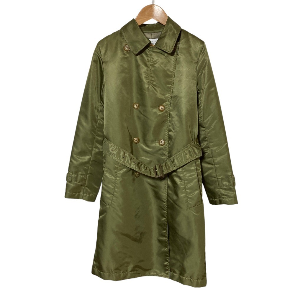 MACKINTOSH PHILOSOPHY Nylon Padded Trench Coat, Size 38, Khaki