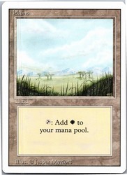 Plains (B) #294 - Revised Edition - Magic: The Gathering