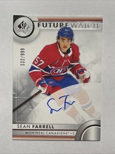 Sean Farrell Canadiens 23-24 SP Authentic Auto Future Watch /999 #112 Rookie