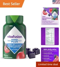 Delicious Pomegranate Chewable Multivitamins for Men - 30-Day Supply