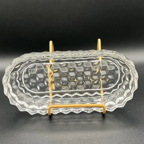 Fostoria American Oval Relish Pickle Dish, 8 inches, Clear VGC