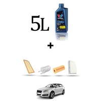 Hoffcar Wartungsset 4 Filter Und 5L ÖL FüR Audi A3 II (8P1,8PA) 2.0 Tfsi 147KW