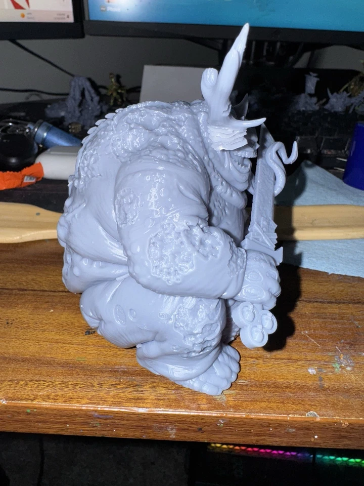 Warhammer 40k Chaos Demons Nurgle ¡Gran arte alternativo inmundo! Foto 2 de 4