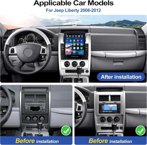 Android 15 Stereo Carplay GPS Navi 9.7" 4+64GB for Jeep Liberty Radio 2008-2012 - Picture 4 of 19