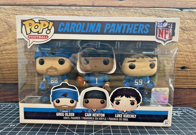 Funko Pop! NFL Carolina Panthers Greg Olsen Cam Newton Luke Kuechly 3-Pack