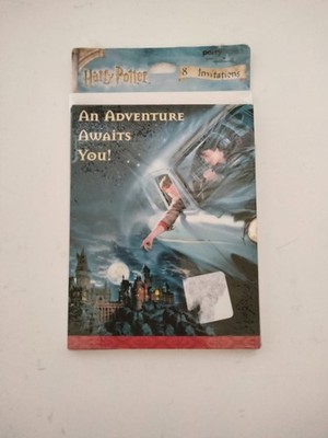 NIP VTG Party Express Harry Potter Folded Party Invitations w/ Envelopes 