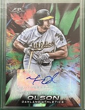 2018 Topps Fire Matt Olson Orange Auto #40/75