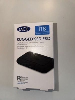 LaCie Rugged SSD PRO 1TB ext. SSD Festplatte Thunderbolt 3 STHZ1000800 schwarz