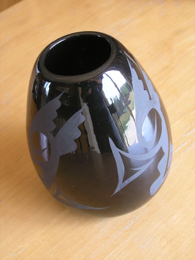 Black 大切な人へのギフト探し on Arch Canyon Pottery Elsie Rendi 当店一番人気 Sgnd Vase Contemp