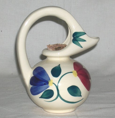 JARRA DE MIEL DE CERÁMICA PURINTON vintage patrón de pétalos años 50 - Imagen 2 de 5