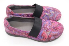 Alegria by PG Lite Comfort-Slip Resistant Slip-On Shoes-EU 39US 8.5-Pink Leather