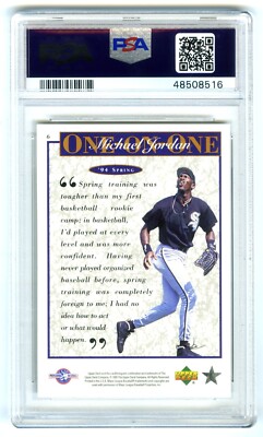 MICHAEL JORDAN~1995 UPPER DECK '94 SPRING TRAINING PSA-9 MINT BASEBALL CARD  #6