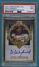 2022 Topps Gilded Collection Dave Winfield Gold Framed HOF Auto /80 #DW PSA 9!