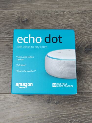 Inteligentny głośnik Amazon Echo Dot (3. generacji) z Alexą - biały - nowy i zapieczętowany - Zdjęcie 1 z 5