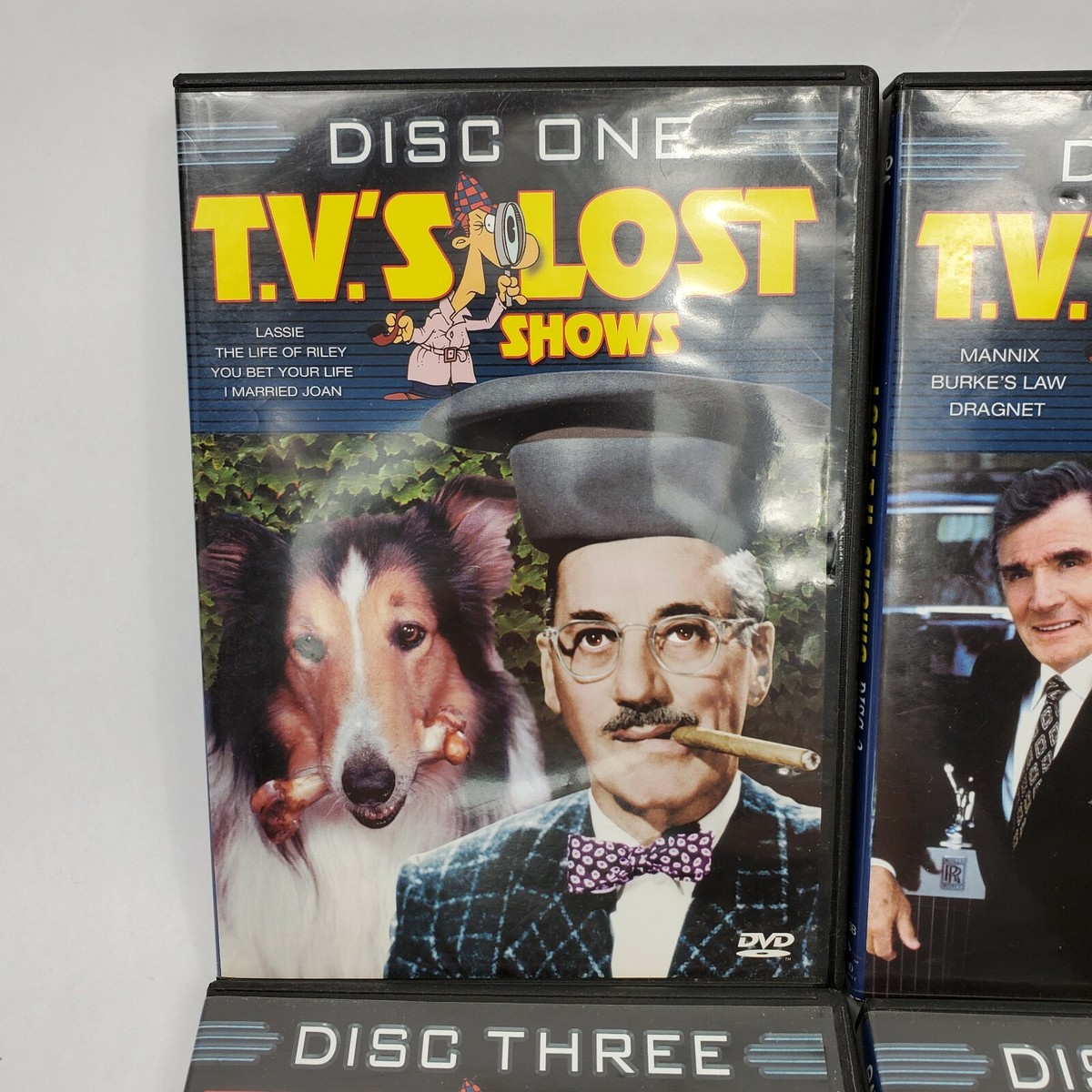 TVs Lost Shows 4 DVD Boxed Set Classic Series 2004 Lassie Mannix