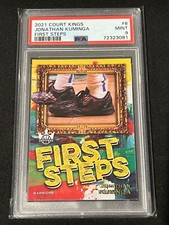2021-22 Court Kings Jonathan Kuminga First Steps Rookie #8 PSA 9 Pop 7 NO 10s