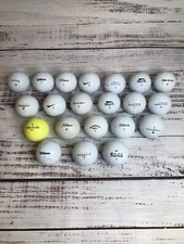 Lot Mixed Brands 20 Golf Balls Nike Wilson Top Flite  Titleist Taylor Pinnacle