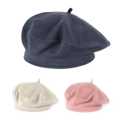 MARKENLOS DAMEN HERBST WINTER BASKENMÜTZE BARETTE FRANZOSEN ALPEN MÜTZE HUT KOPFBEDECKUNG