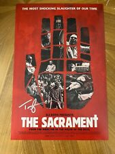 * TI WEST * signed 12x18 poster * THE SACRAMENT * DIRECTOR * 2 * TI WEST * signed 12x18 poster * THE SACRAMENT * DIRECTOR * 2