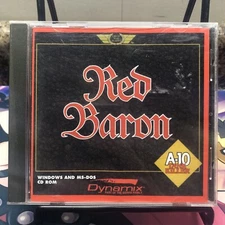 Red Baron A-10 Tank Killer PC CD-Rom Game Disk Windows MS DOS DYNAMIX #ML