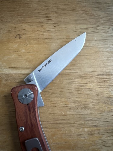 SOG Knives Twitch 2 Lockback Rosewood AUS-8 TWI17-CP Stainless Pocket Knife - Picture 4 of 6