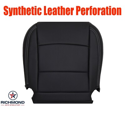 For 2021 Nissan Altima SL SR SV S -Driver Side Bottom Leather Seat Cover Black