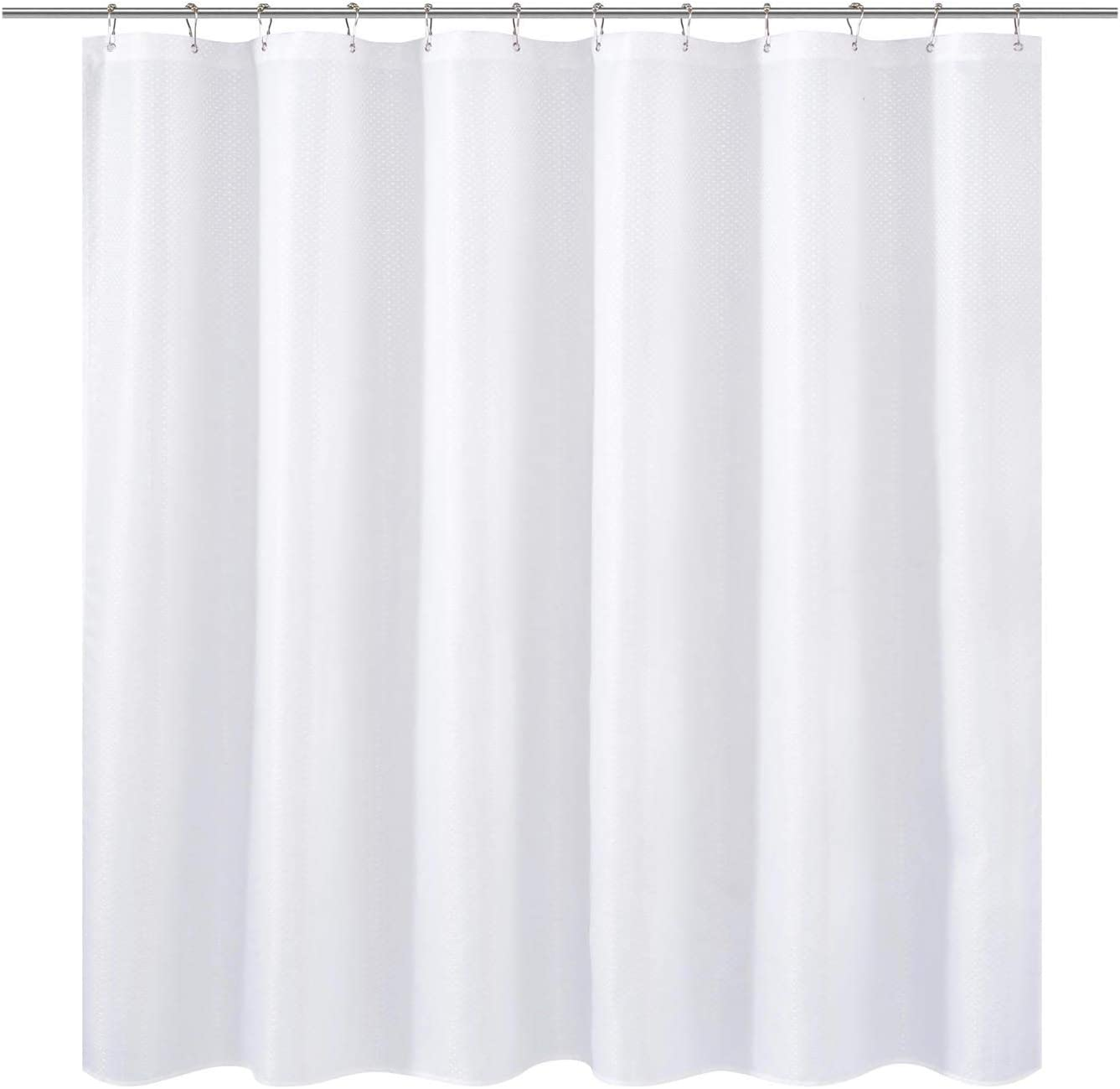 Extra Wide Fabric Shower Curtain or Liner 108 X 72 Inches, Hotel