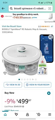   Bissell SpinWave R5 Robotic Mop White 