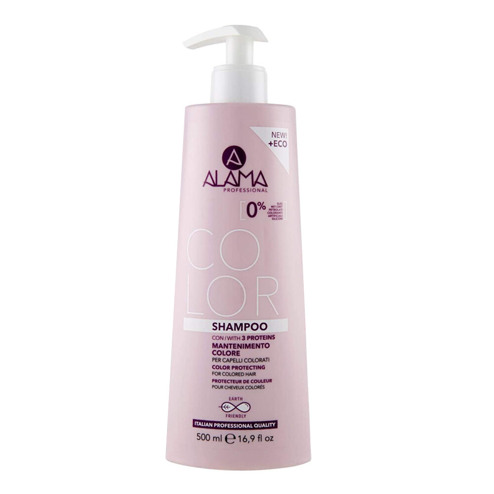 Shampoo Per Capelli Colorati Con 3 Vitamine Mantenimento Colore Alama 500ml