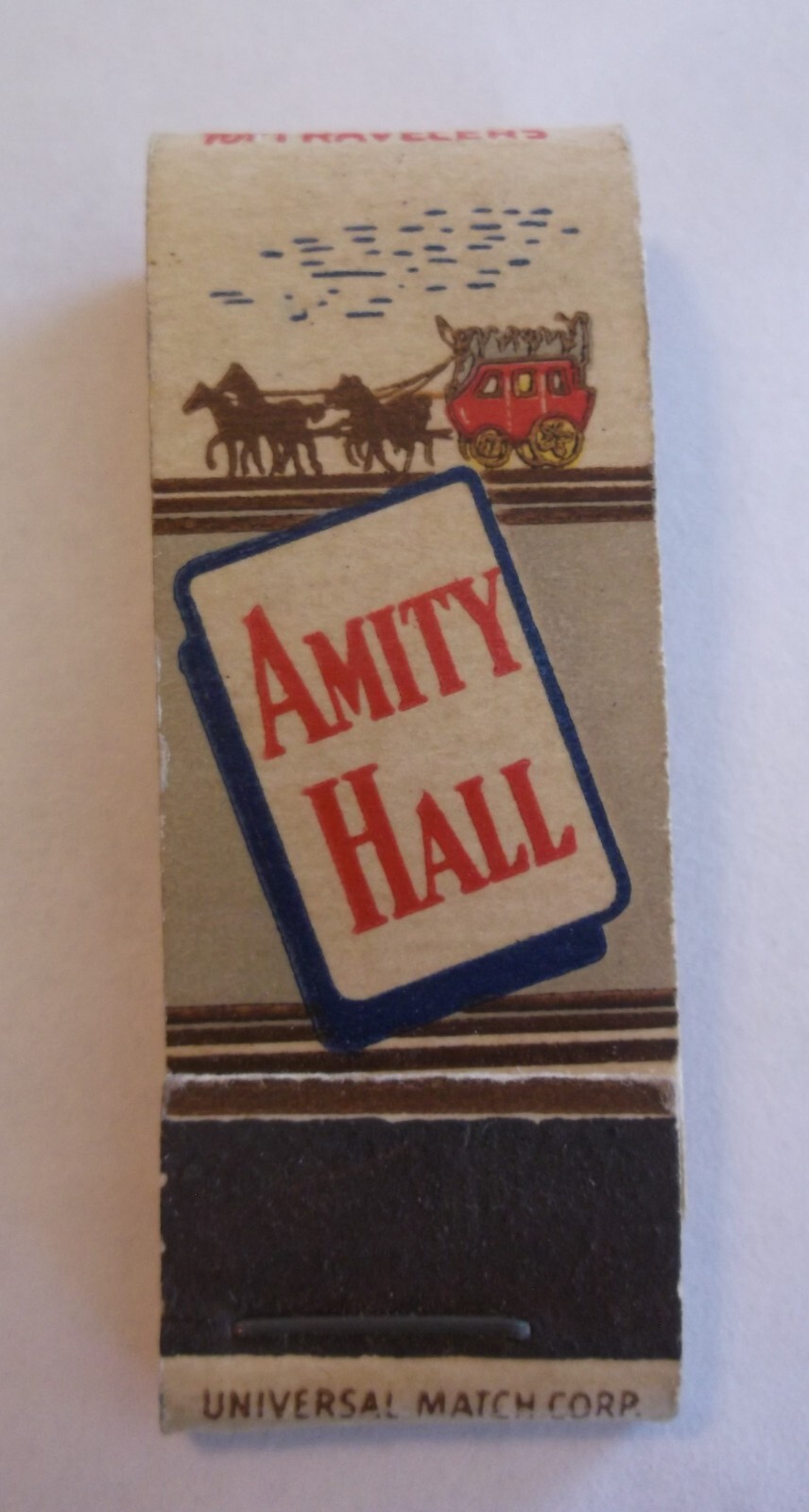 VTG FRONT STRIKE MATCHBOOK Amity Hall Inn Duncannon, PA 10 STRIKE