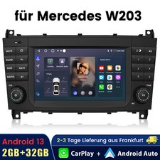 F&uuml;r Mercedes Benz C CLK Klasse W203 W209 7"Autoradio Android 13 GPS Navi CarPlay