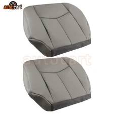 Driver and Passenger Bottom Leather Seat Cover For Chevrolet Silverado 2003-2006