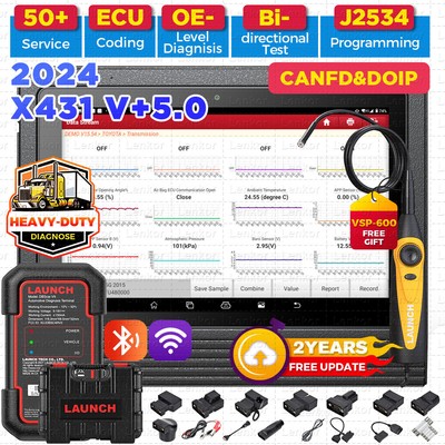 LAUNCH X431 V+ 5.0 PRO Car Diagnostic Scanner Tool Bidirectional Key Coding TPMS