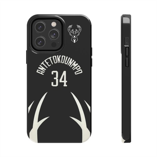 Giannis Antetokounmpo Milwaukee Bucks - Basketball iPhone und Samsung Hülle schwarz - Bild 18 von 43