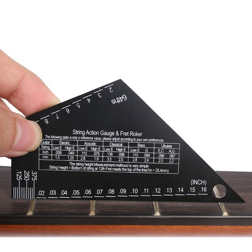 Guitar String Action Gauge String Height Ruler Fret Rocker Fret ...
